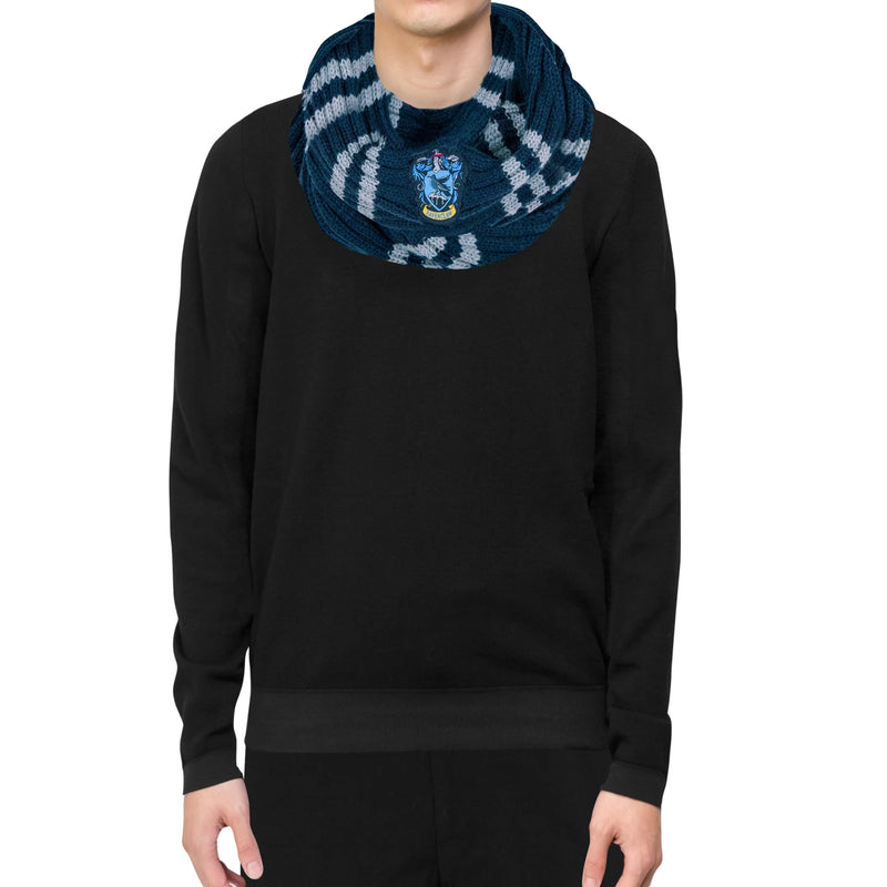 Harry Potter Ravenclaw Infinity Scarf, side angle