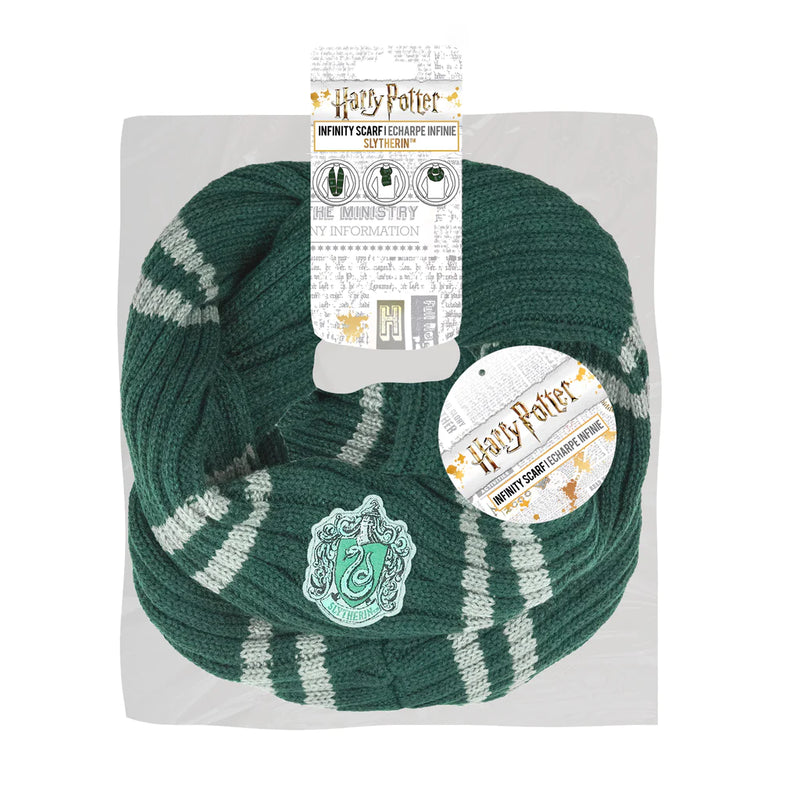 Harry Potter Slytherin Infinity Scarf, packaging shot
