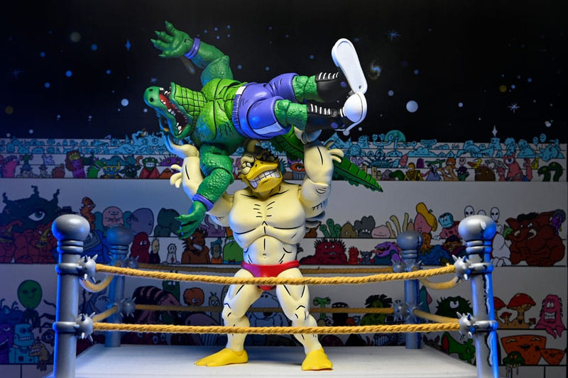 Teenage Mutant Ninja Turtles (Archie Comics): Stump Wrestling Ace Duck Action Figure (Pre-Order January 2026), packaging shot