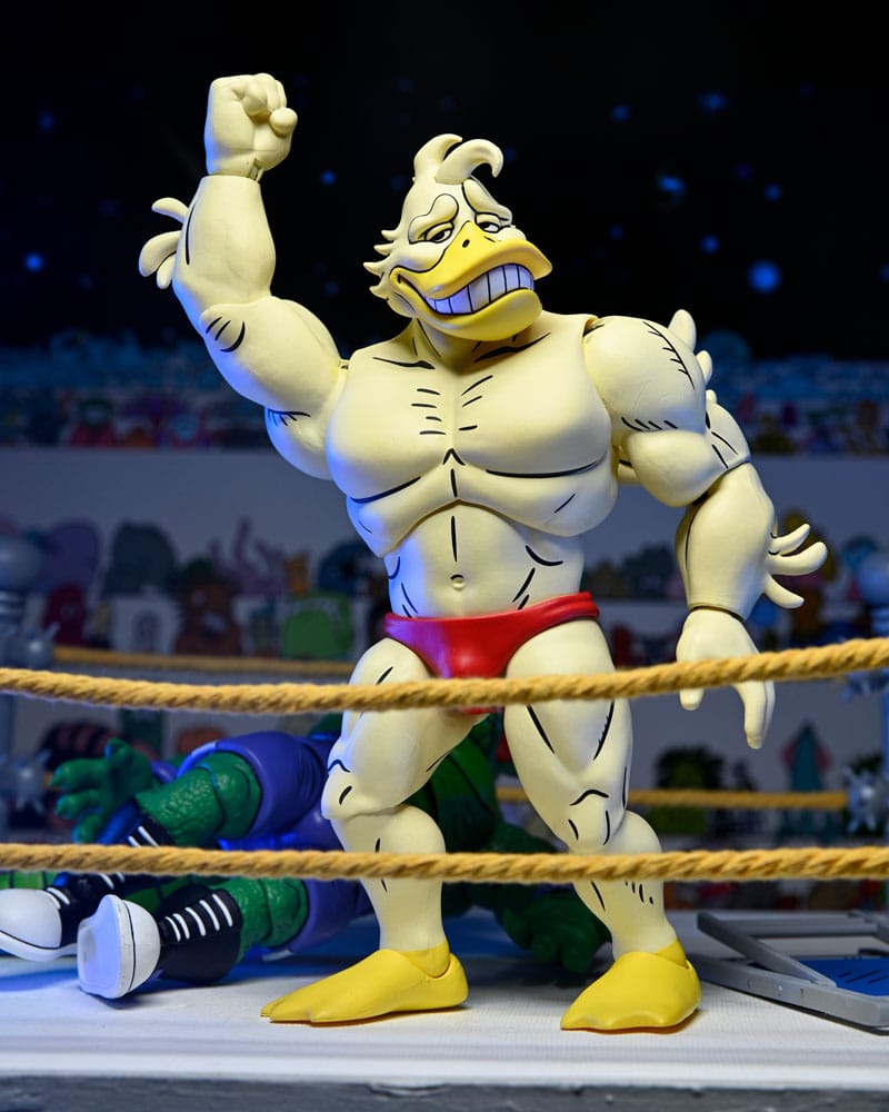 Teenage Mutant Ninja Turtles (Archie Comics): Stump Wrestling Ace Duck Action Figure (Pre-Order January 2026), side angle