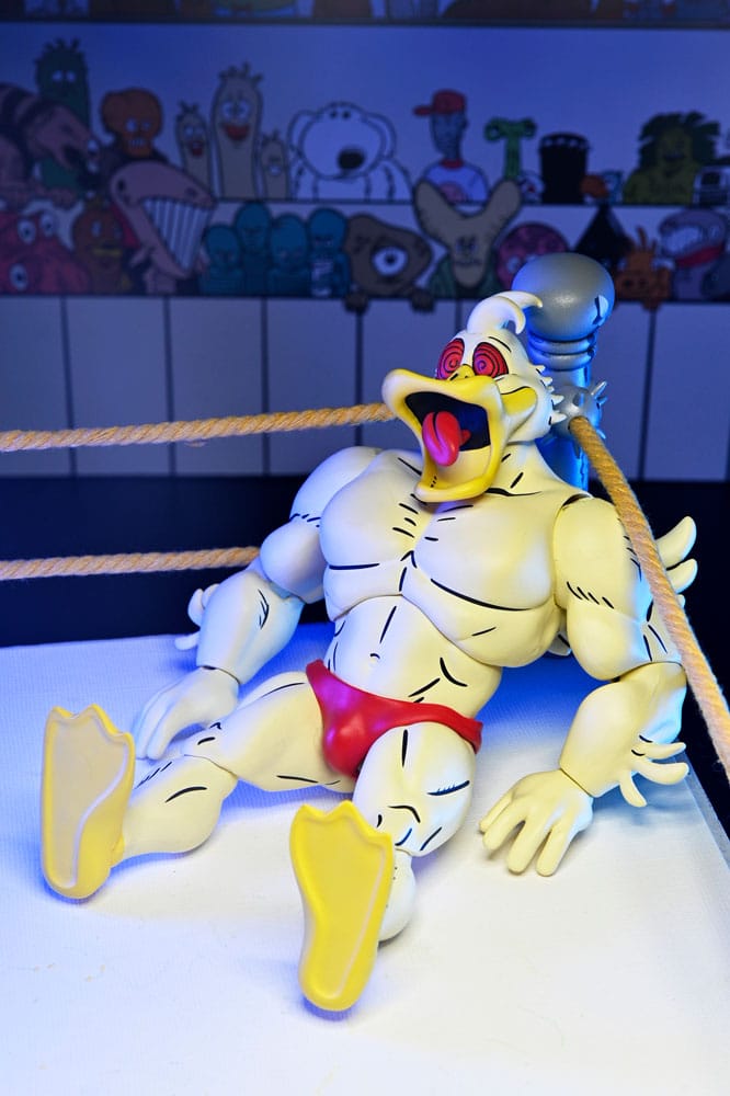 Teenage Mutant Ninja Turtles (Archie Comics): Stump Wrestling Ace Duck Action Figure (Pre-Order January 2026), side angle