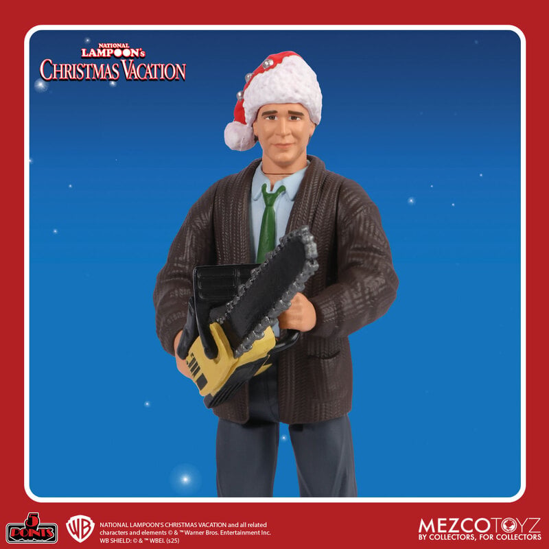 National Lampoon's Christmas Vacation Set: 5 Points Figures Assortment (Suit Clark and Eddie), size reference