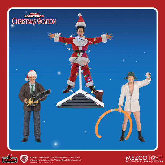 National Lampoon's Christmas Vacation Set: 5 Points Figures Assortment (Suit Clark and Eddie)