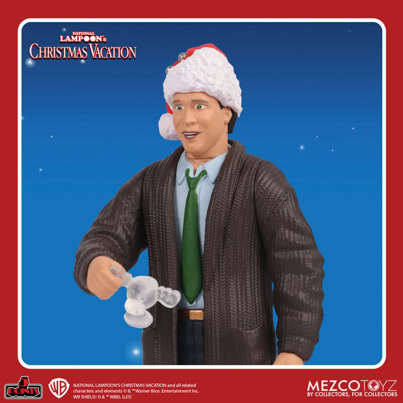 National Lampoon's Christmas Vacation Set: 5 Points Figures Assortment (Suit Clark and Eddie), in display