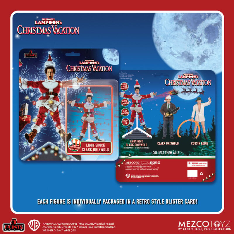 National Lampoon's Christmas Vacation: Light-Shock Clark Figure, rear view