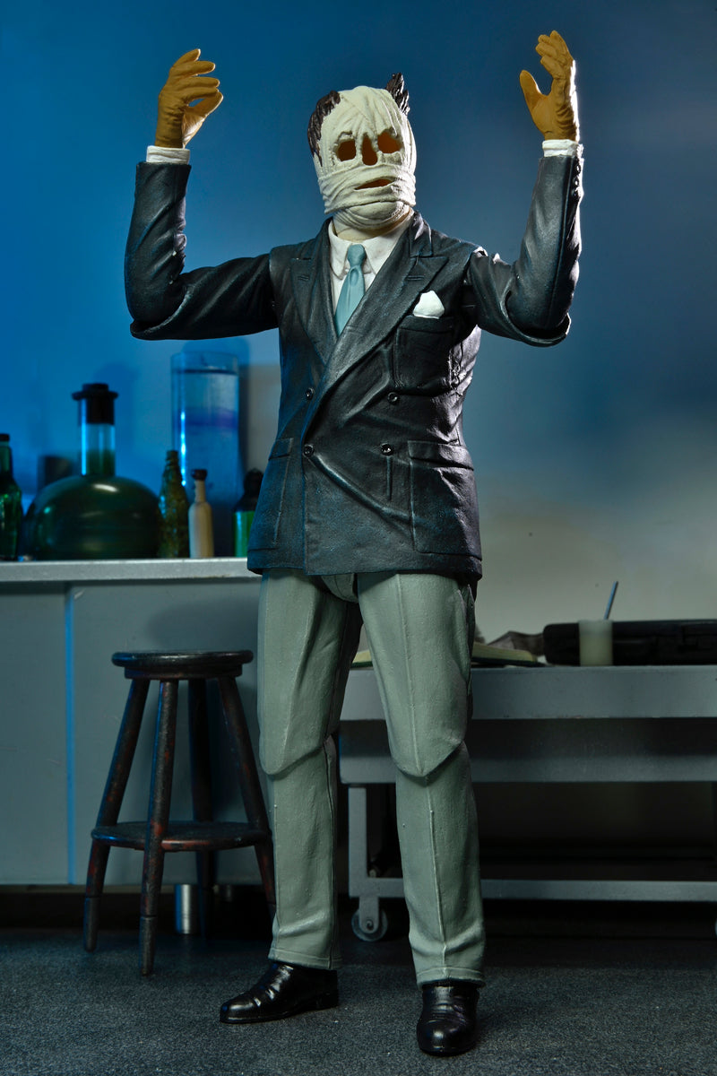 Universal Monsters The Invisible Man Ultimate 7" Scale Action Figure close up detail