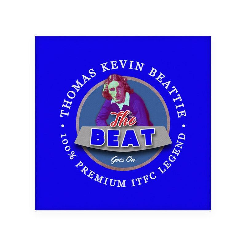 Ipswich Kevin Beattie - Football Coaster - Square Or Circle, alternate view