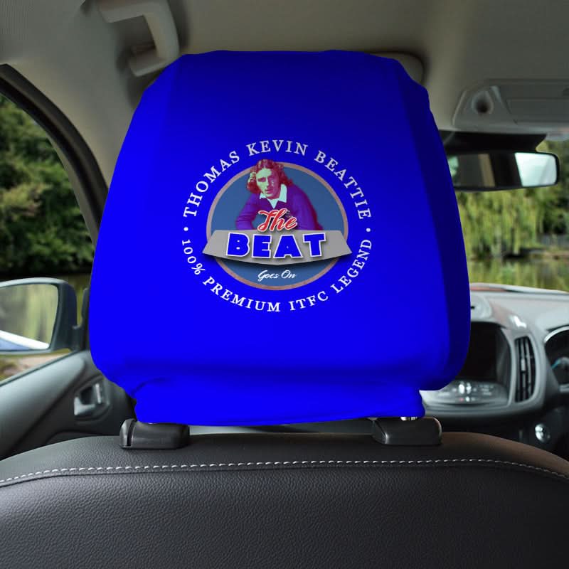 Ipswich Kevin Beattie - Football Legends - Headrest Cover collectible from https://britishmade.gifts/