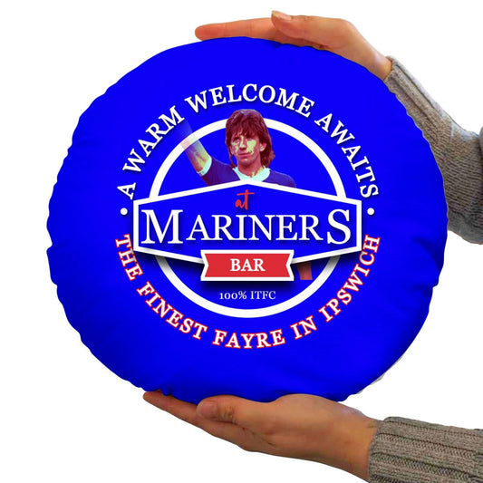 Ipswich Paul Mariner - Football Legends - Circle Cushion 14 collectible from https://britishmade.gifts/