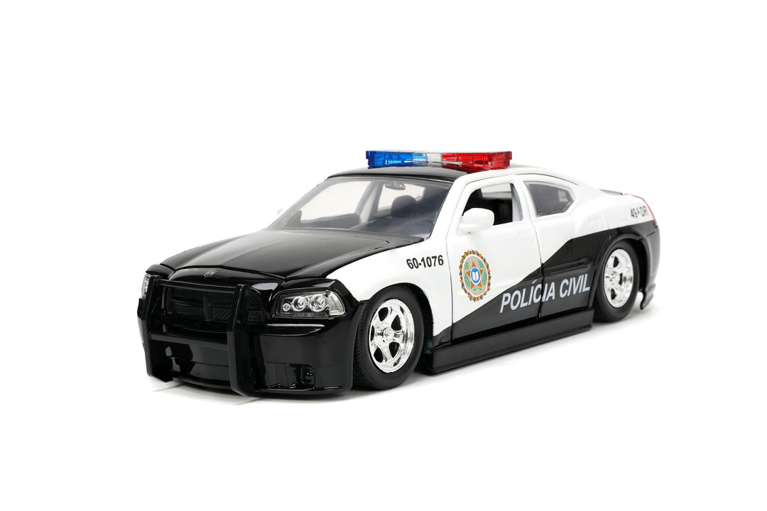 Jada Toys 1:24 Scale Fast and Furious F5 Dodge Charger Police Car