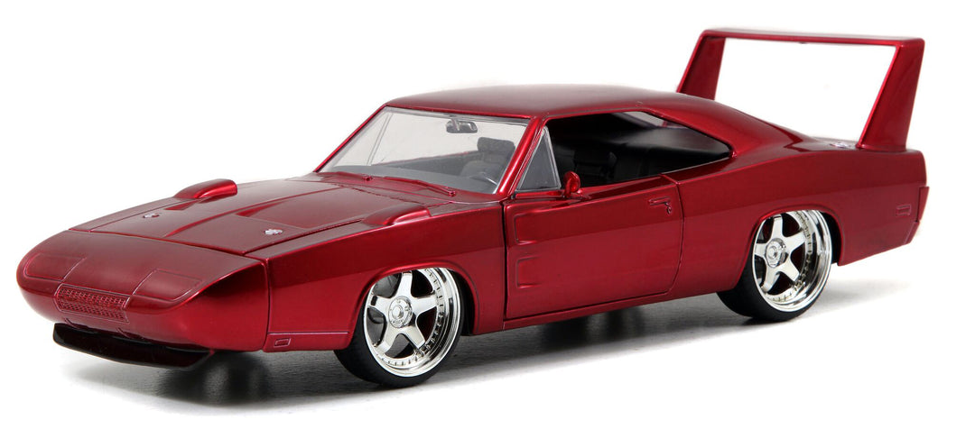 Jada Toys 1:24 Scale Fast and Furious Doms Dodge Charger Daytona - Red