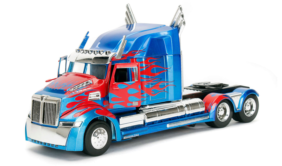 Jada Toys 1:24 Scale Transformers Western Star 5700 Optimus Prime