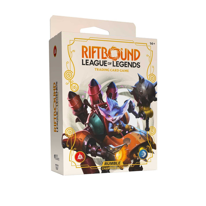 Riftbound: League of Legends Trading Card Game Spiritforged Champion Deck Rumble Display
