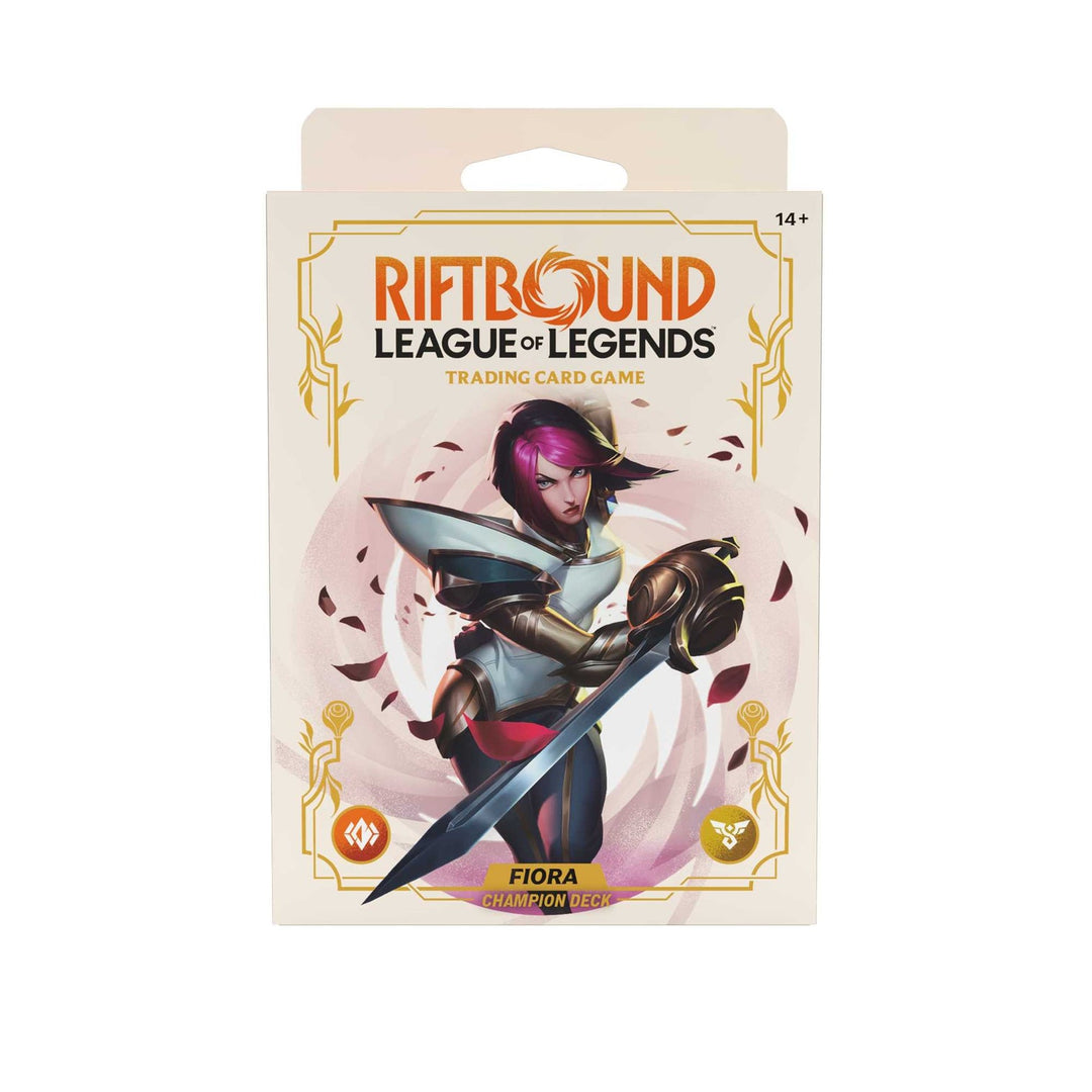 Riftbound: League of Legends Trading Card Game - Spiritforged Champion Deck Fiora Display
