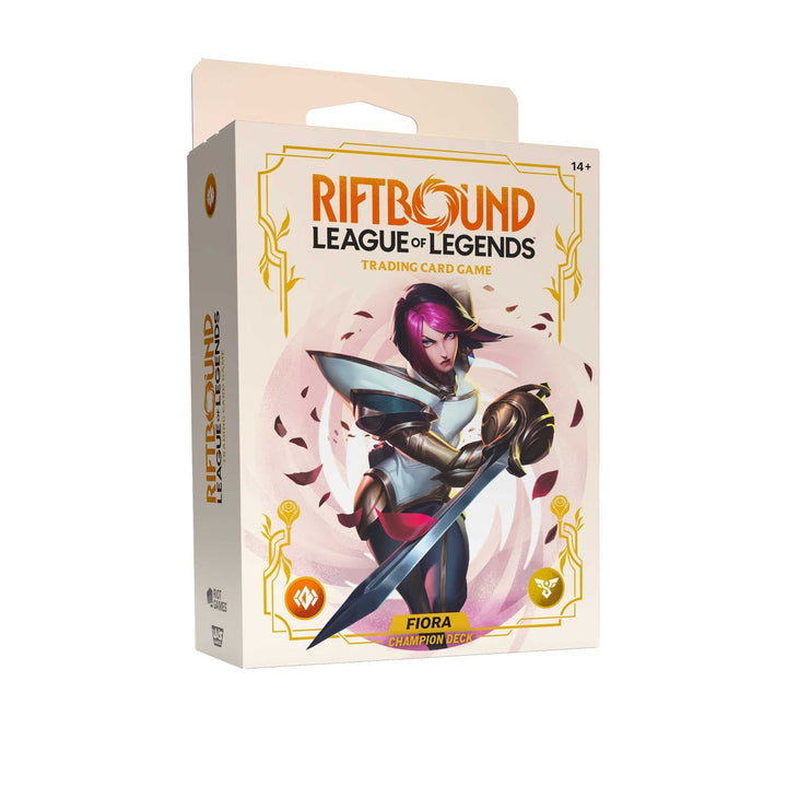 Riftbound: League of Legends Trading Card Game - Spiritforged Champion Deck Fiora Display