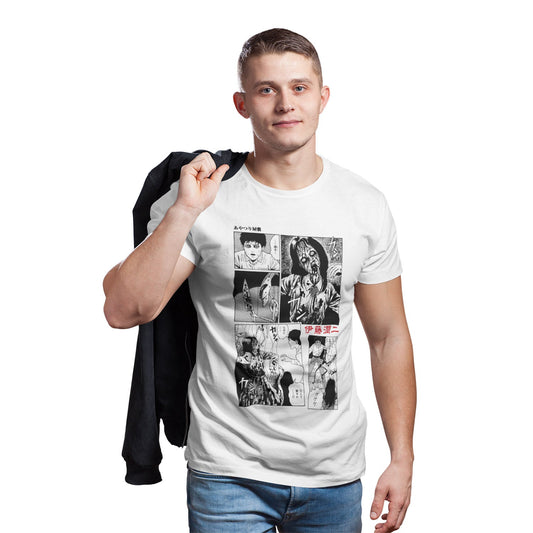 Junji-Ito Comic Strip T-Shirt collectible from Heroes Inc Dropship