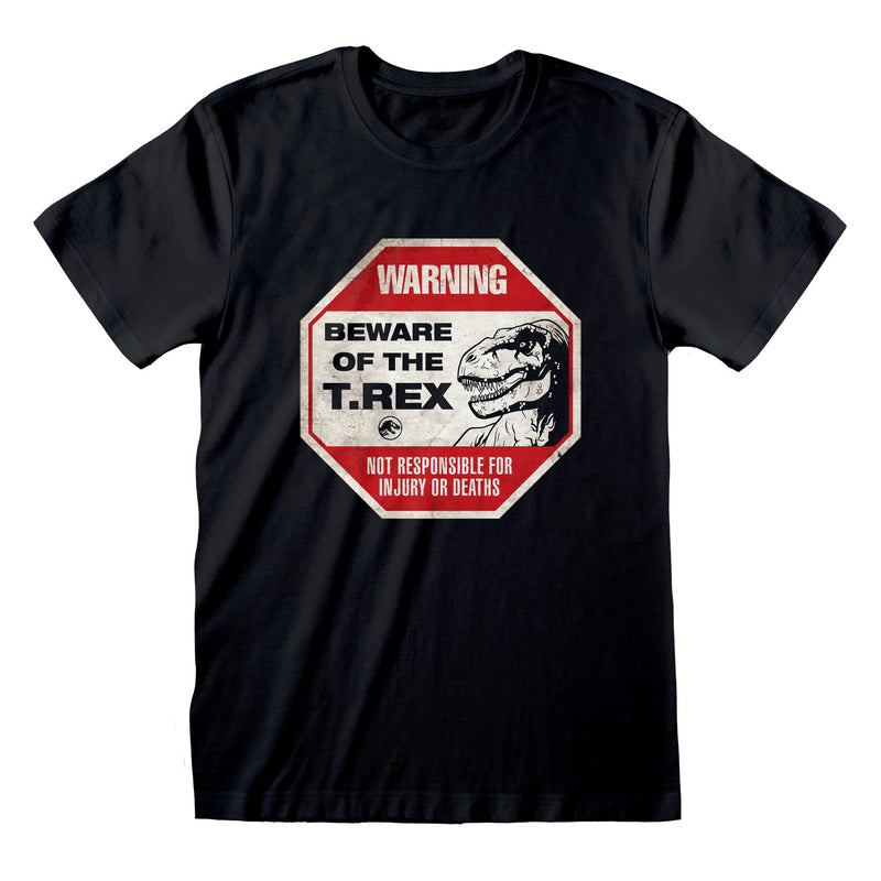 Jurassic World Dominion Beware of T-Rex T-Shirt collectible from Heroes Inc Dropship