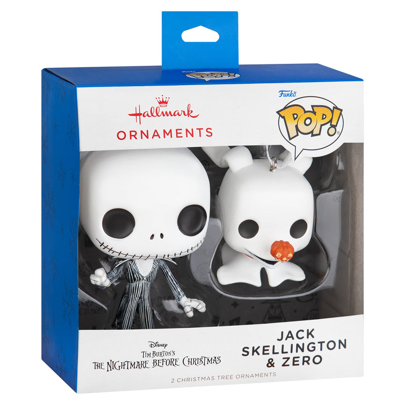 Funko POP! The Nightmare Before Christmas Ornaments - 2 Pack Jack & Zero