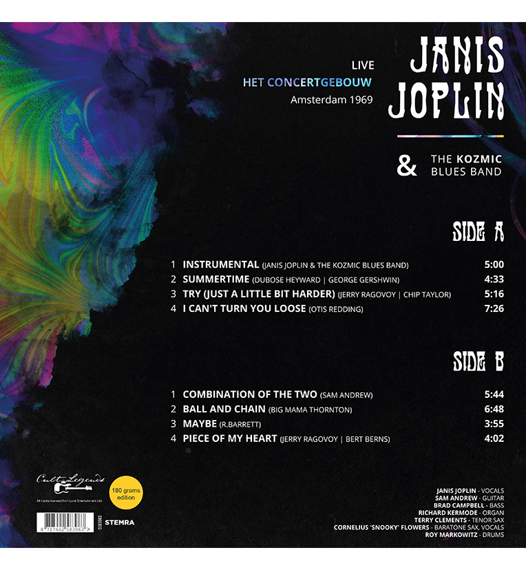 Janis Joplin – Live in Amsterdam 1969 (12-Inch Album on 180g Vinyl), side angle