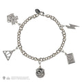 Harry Potter 5 Charm Bracelet with Hogwarts and Deathly Hallows, packaging shot