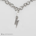 Harry Potter 5 Charm Bracelet with Hogwarts and Deathly Hallows, in display