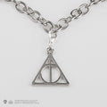 Harry Potter 5 Charm Bracelet with Hogwarts and Deathly Hallows, close-up detail
