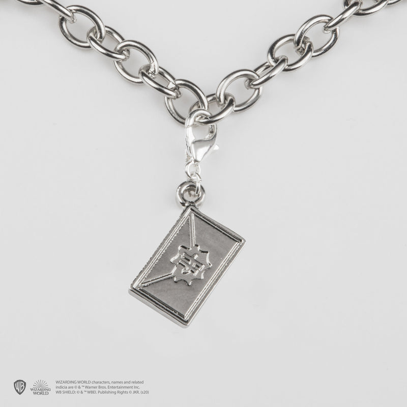 Harry Potter 5 Charm Bracelet with Hogwarts and Deathly Hallows, packaging shot