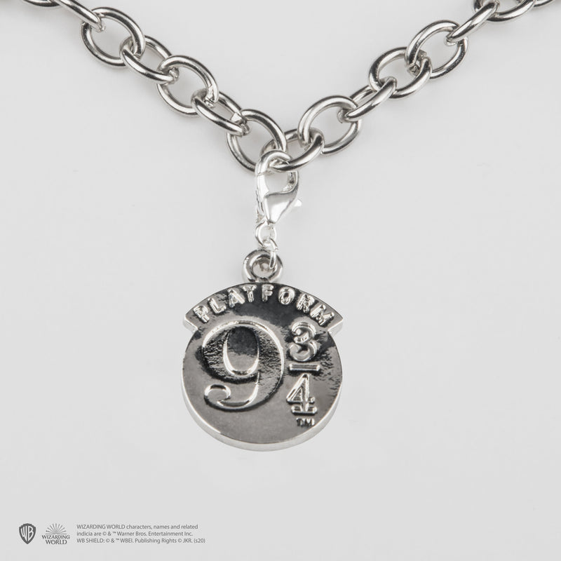 Harry Potter 5 Charm Bracelet with Hogwarts and Deathly Hallows, rear view