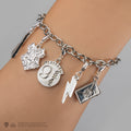 Harry Potter 5 Charm Bracelet with Hogwarts and Deathly Hallows, alternate view