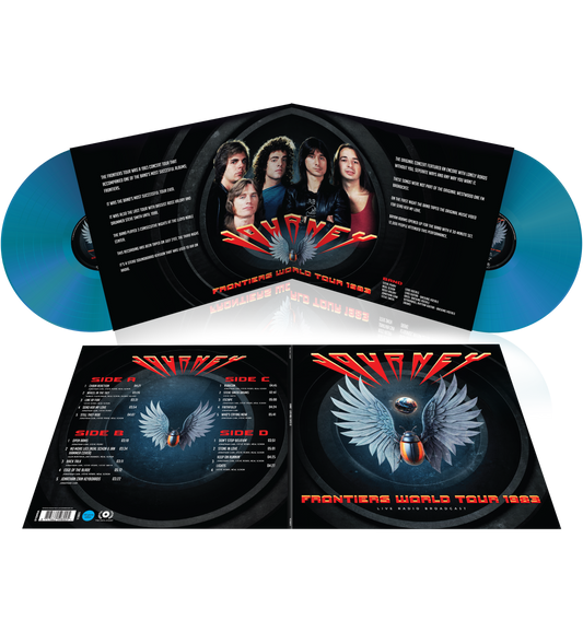 Journey – Frontiers World Tour 1983 (Limited Edition Double-LP on 180g Transparent Blue Vinyl) collectible from Coda Records