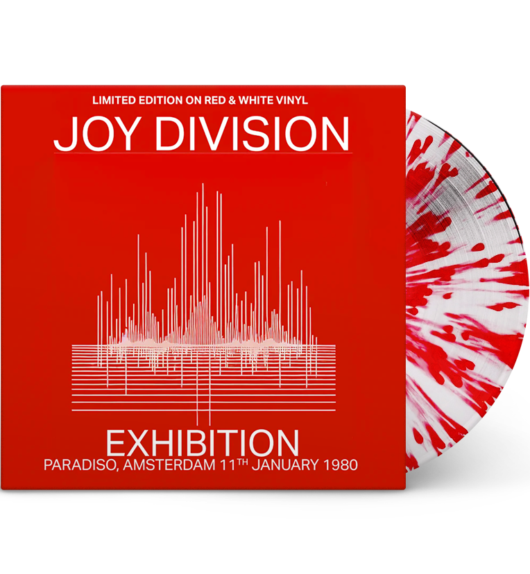 Joy Division – Exhibition: Live in Amsterdam, 1980 (Limited Edition 12-Inch Album on White/Red Splatter Vinyl) collectible...