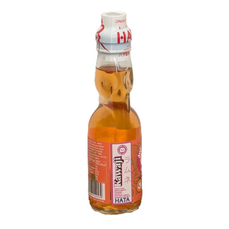 Juji Juice - Orange Flavour Ramune, rear view