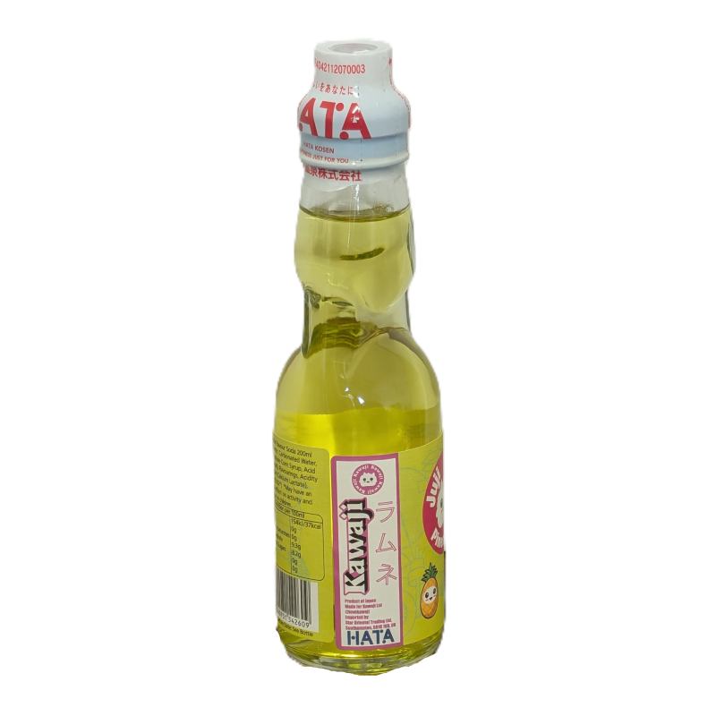 Juji Juice - Pineapple Flavour Ramune, rear view