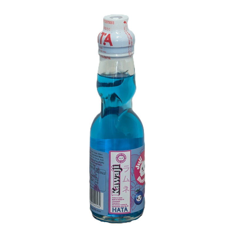 Juji Juice - Blueberry Flavour Ramune, rear view