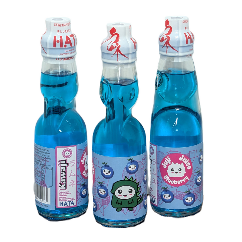 Juji Juice - Blueberry Flavour Ramune collectible from Kawaji UK