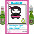 Juji Juice - Melon Flavour Ramune, size reference