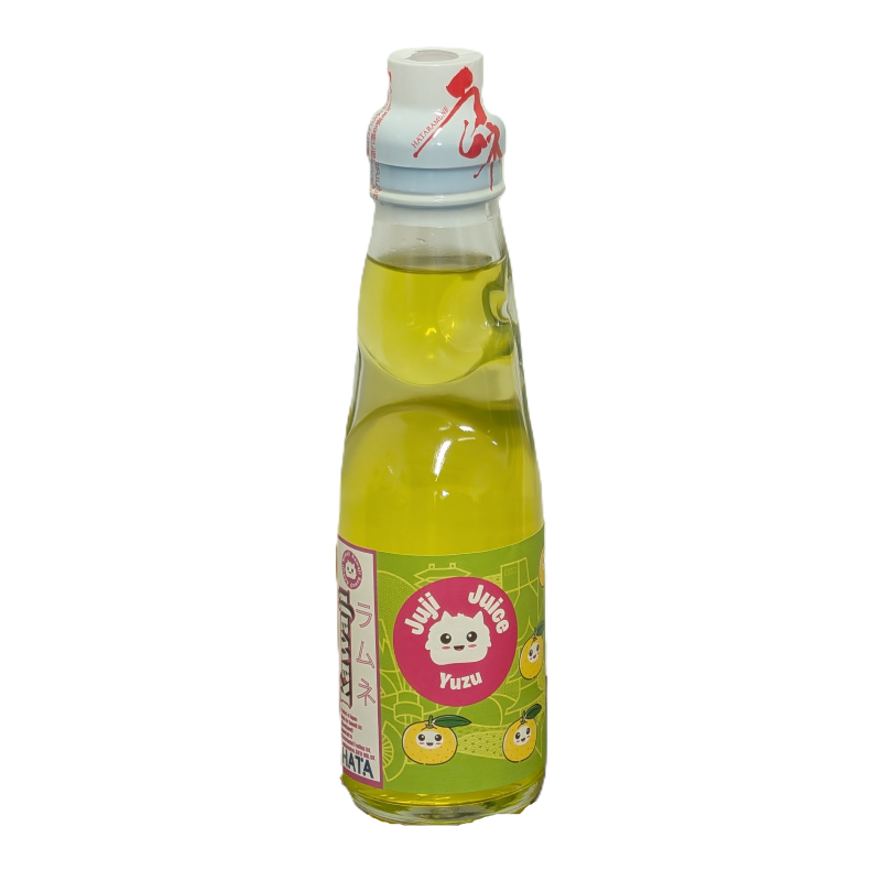 Juji Juice - Yuzu Flavour Ramune, close-up detail