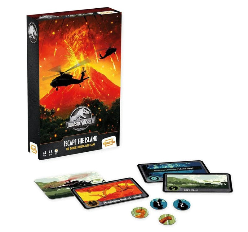 Jurassic World Escape The Island Card Game, alternate view