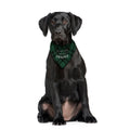 Just Here For The Snacks - Green Tartan - Dog Bandana - 4 Sizes, alternate view