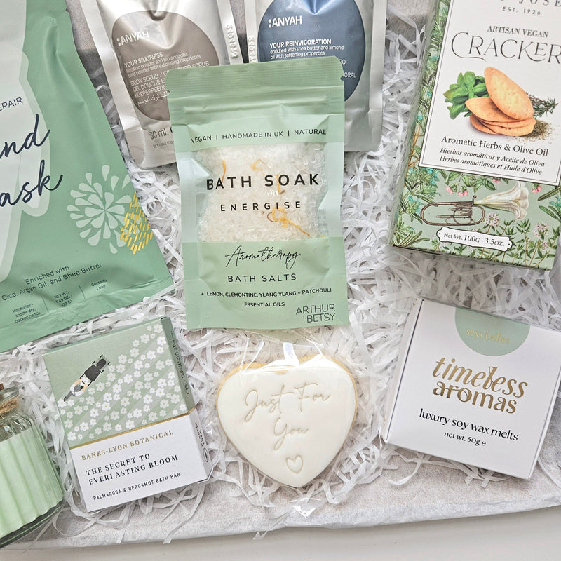 JUST FOR YOU | CARE PACKAGE FOR HER, close-up detail