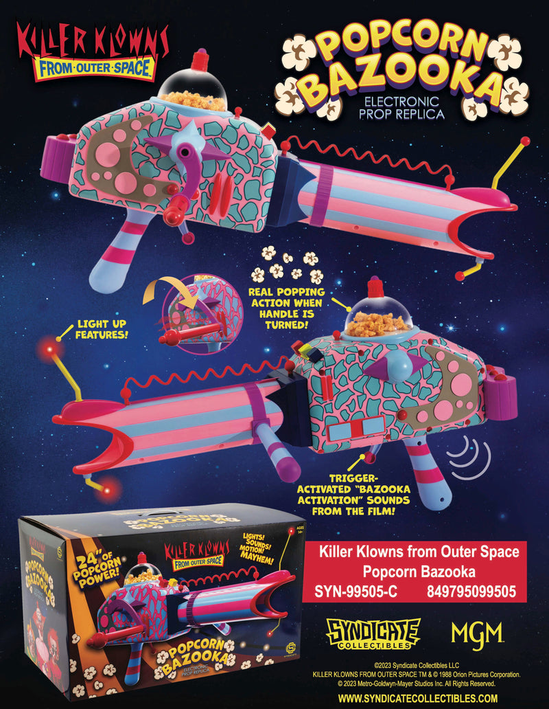 Killer Klowns From Outer Space 24" Popcorn Bazooka Electronic Prop Replica