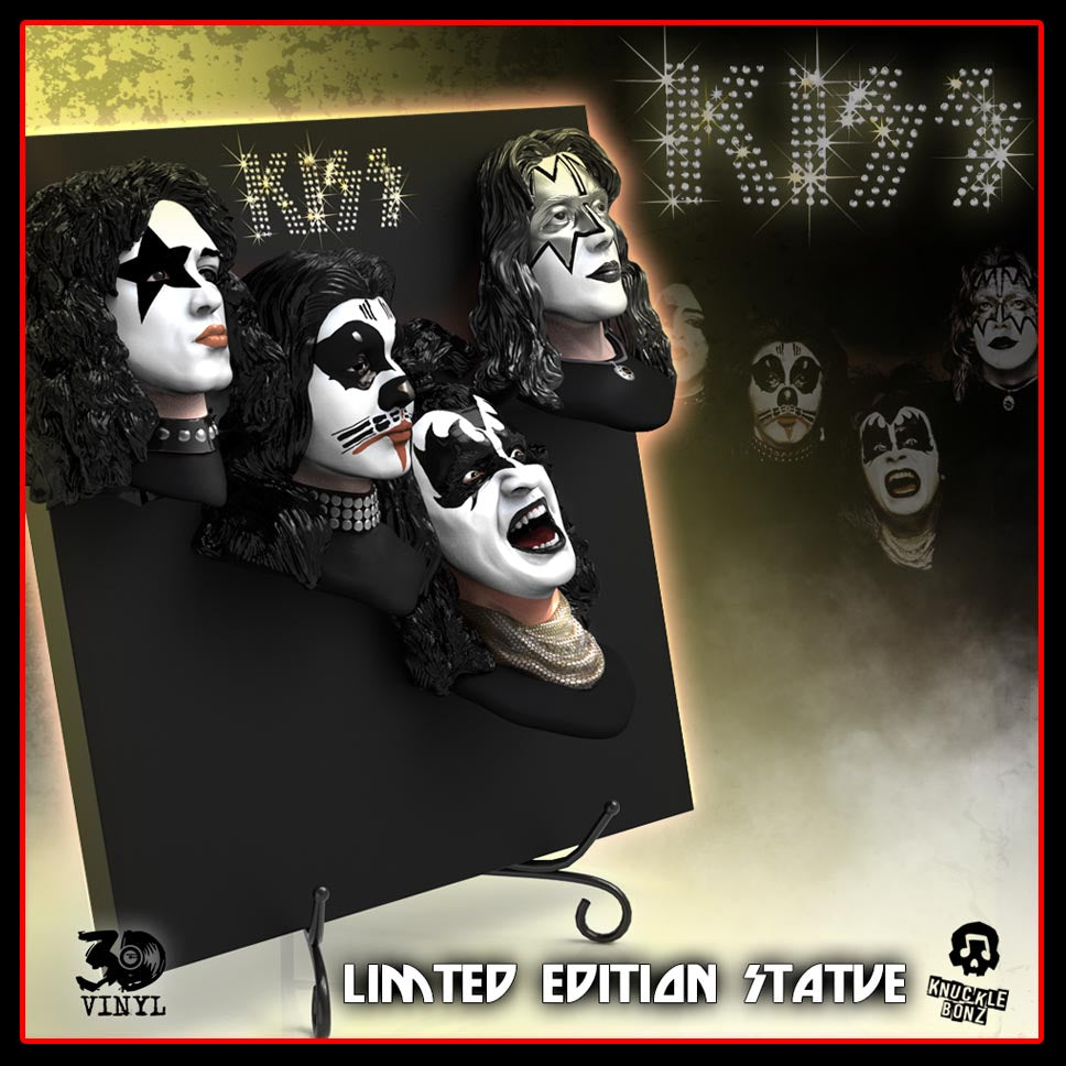 KISS (Debut Album) KnuckleBonz 3D Vinyl Limited Edition Statue