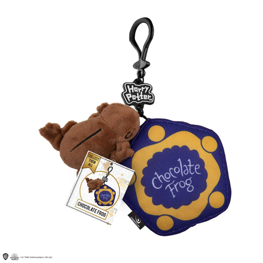 Harry Potter Chocolate Frog Plush Keyring with Honeydukes Box