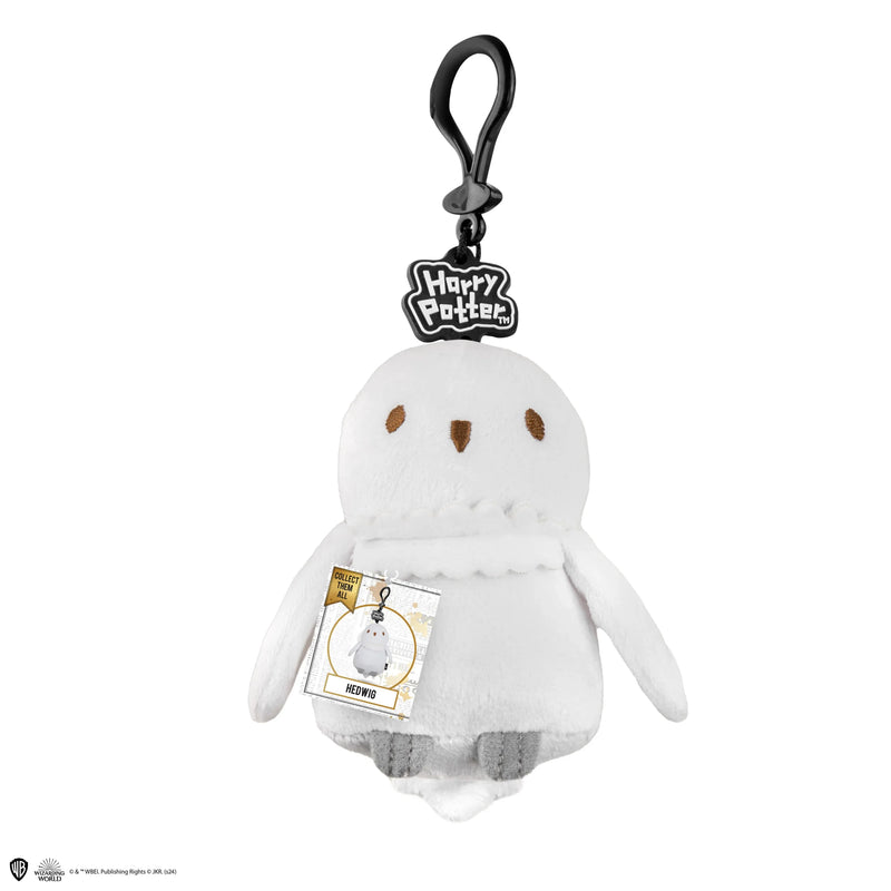 Harry Potter Hedwig Owl Plush Keyring, side angle