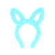 Kids Blue Furry Bunny Ears Headband