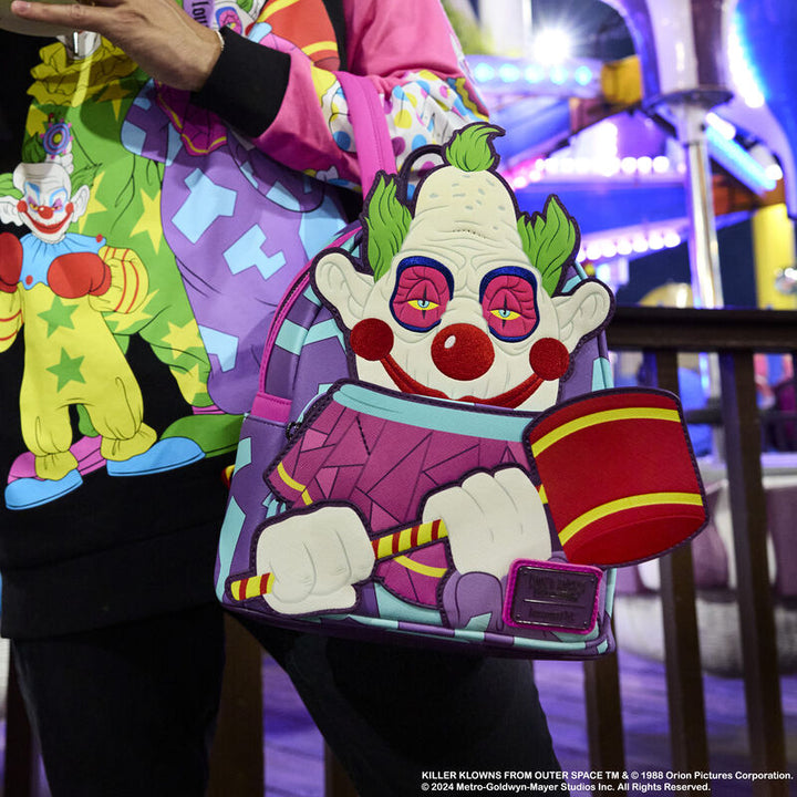 Killer Klowns from Outer Space Jumbo Cosplay Glow Mini Loungefly Backpack