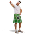 St Patrick's Day Tartan - Irish today, Hungover tomorrow - Novelty Kilt, side angle
