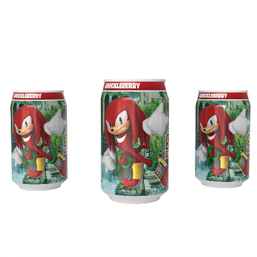 Sonic the Hedgehog Knuckleberry Summer Fruits  Flavour Soda Featuring Knuckles