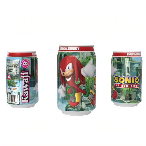 Sonic the Hedgehog Knuckleberry Summer Fruits  Flavour Soda Featuring Knuckles