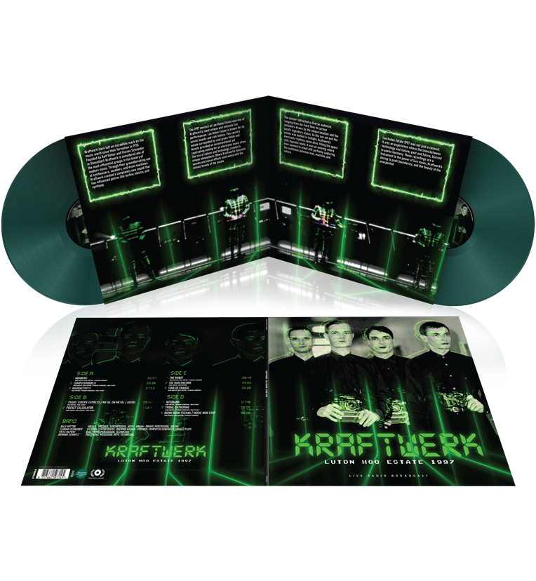 Kraftwerk – Luton Hoo Estate 1997 (Limited Edition Double-LP on 180g Green Vinyl) collectible from Coda Records